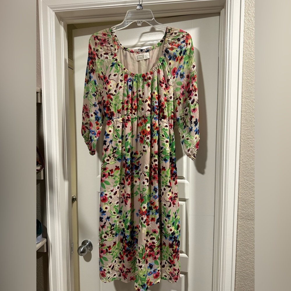 Old Navy Floral Maternity Dress Size L